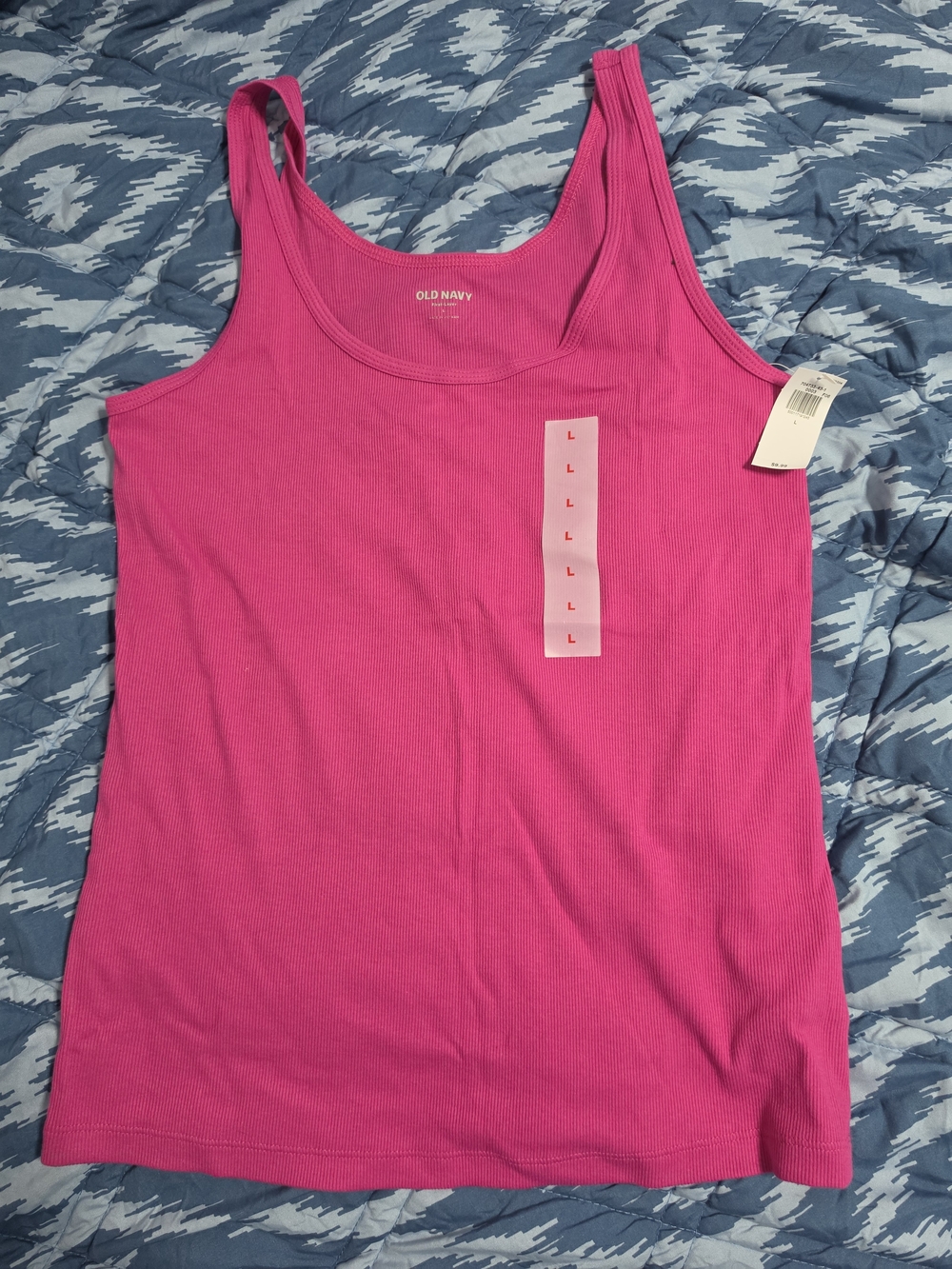 Old Navy Women's Hot Pink Ribbed Tank